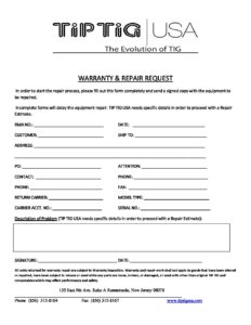 WARRANTY REPAIR REQUEST pdf 232x300 - DOWNLOAD